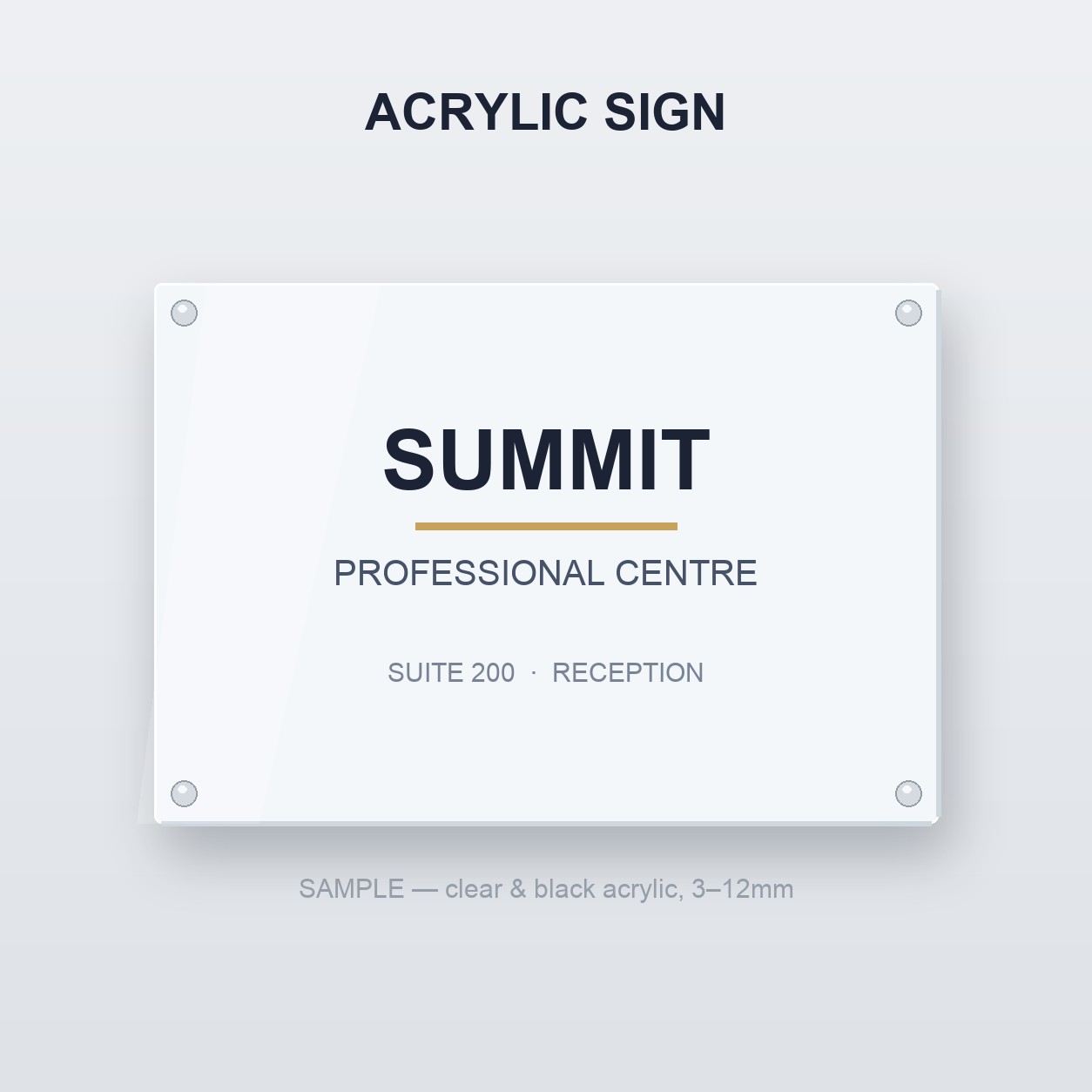 Acrylic Sign