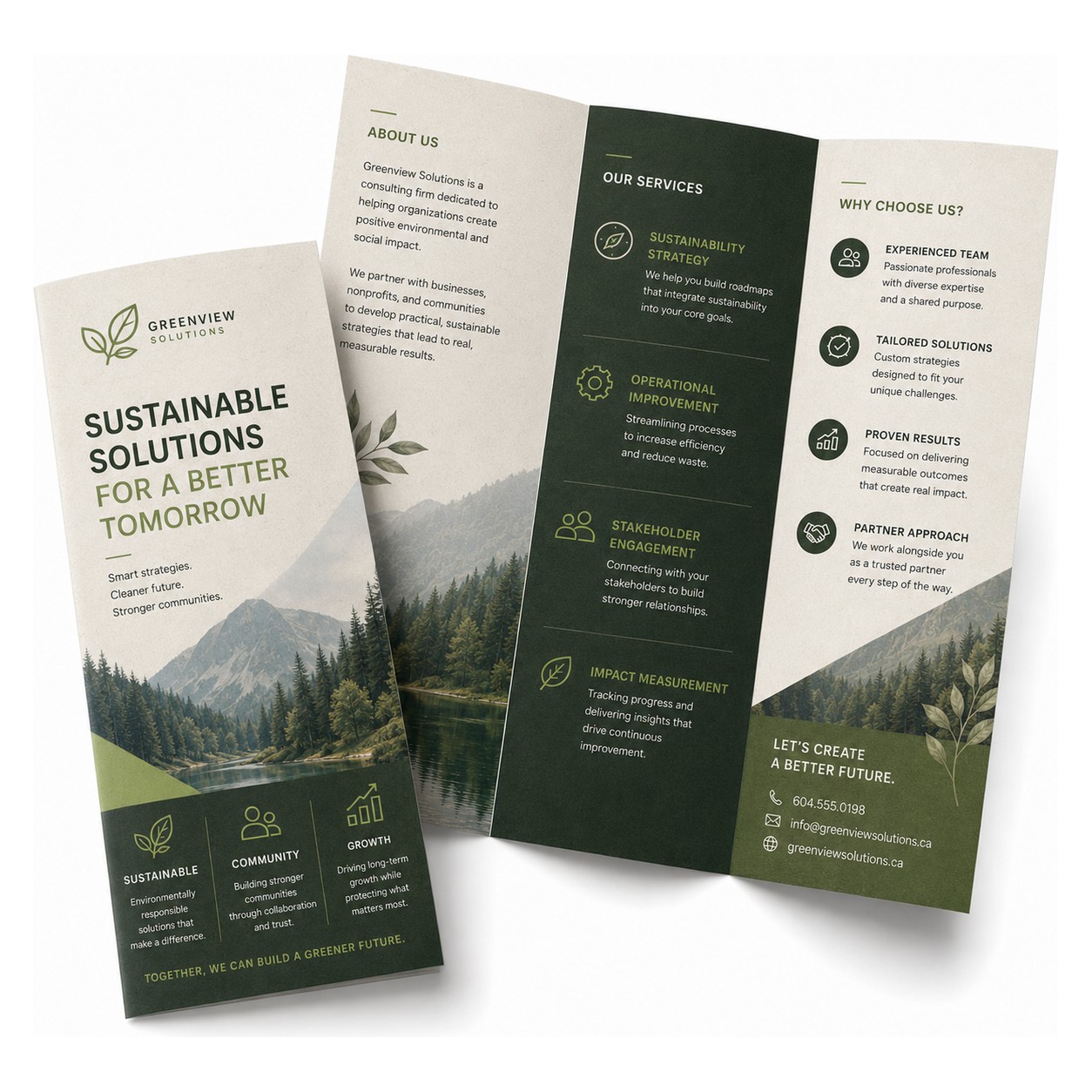 80lb Enviro Uncoated Brochures