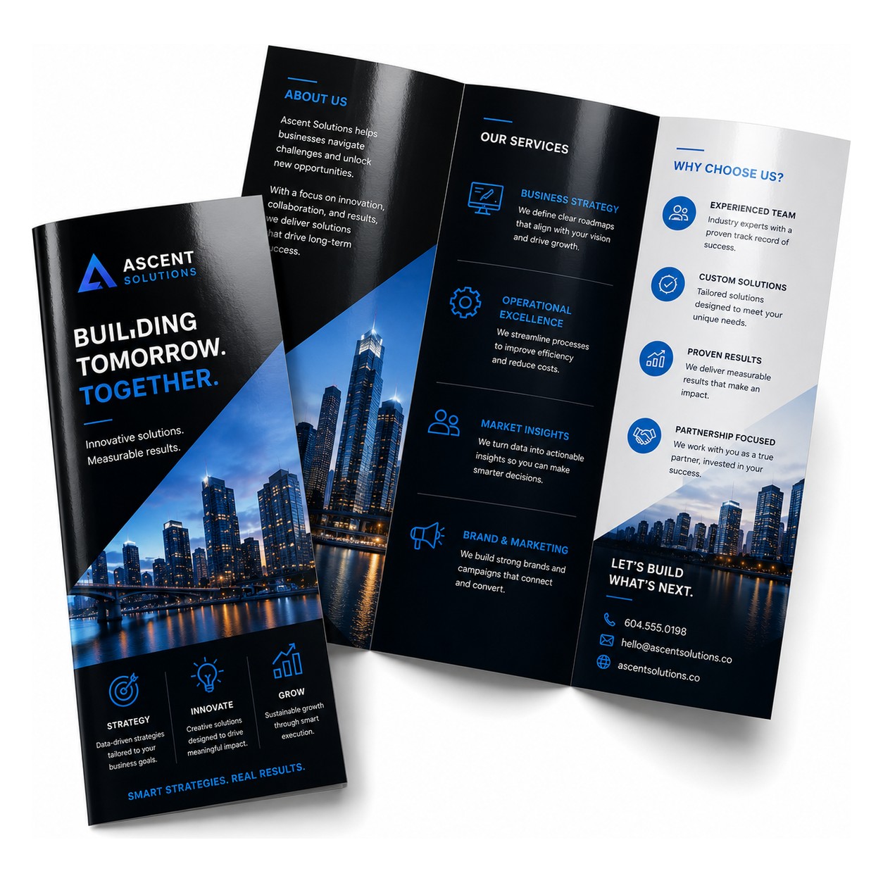 100lb UV High Gloss Brochures