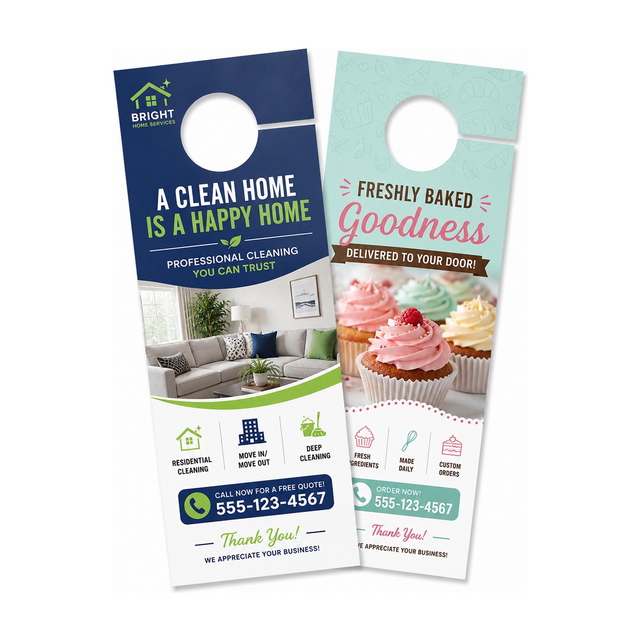 Gloss AQ Door Hangers