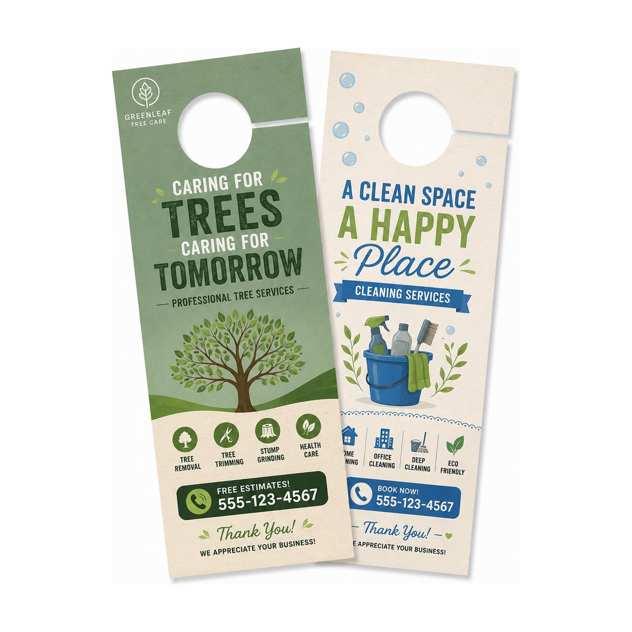 Enviro Uncoated Door Hangers
