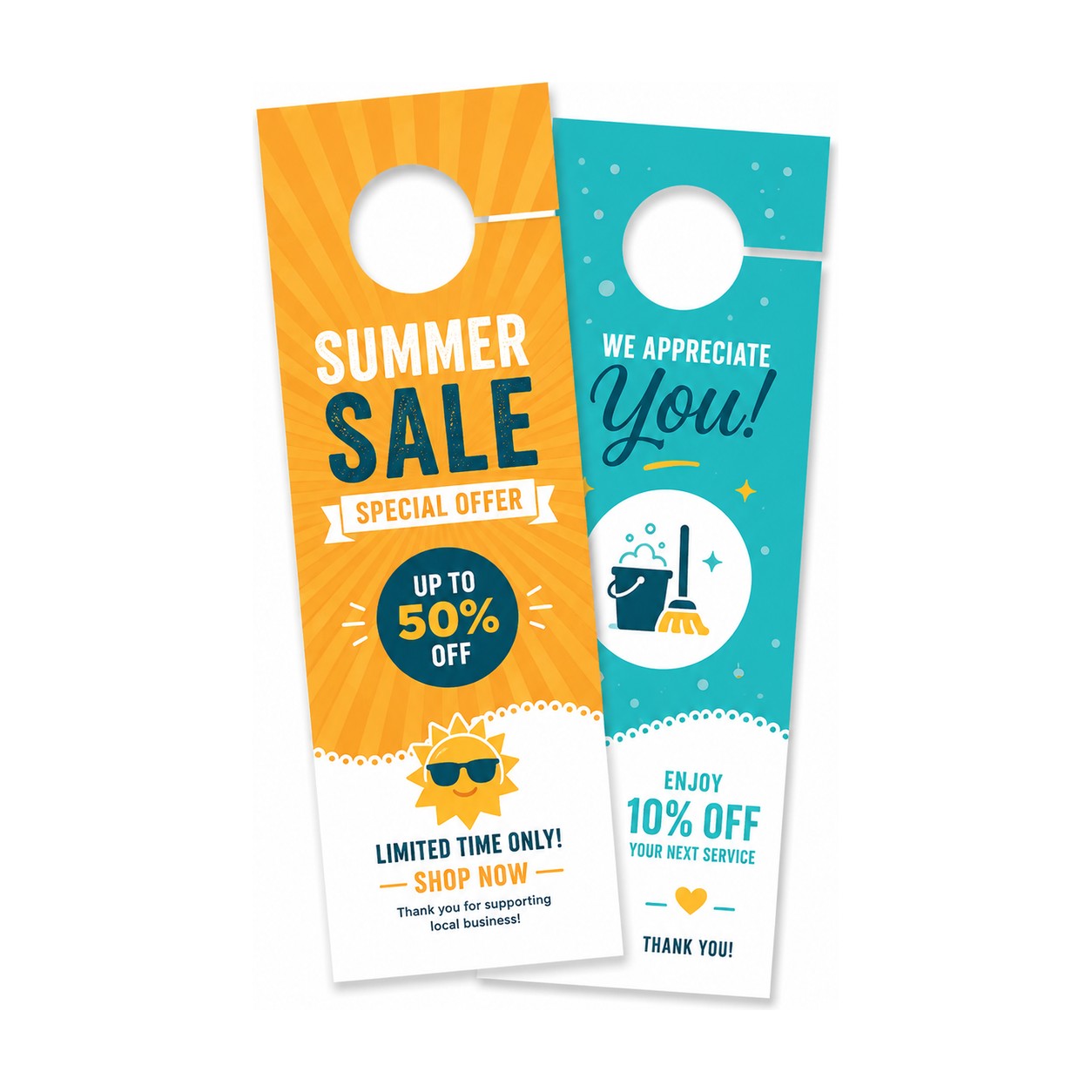 Matte Door Hangers