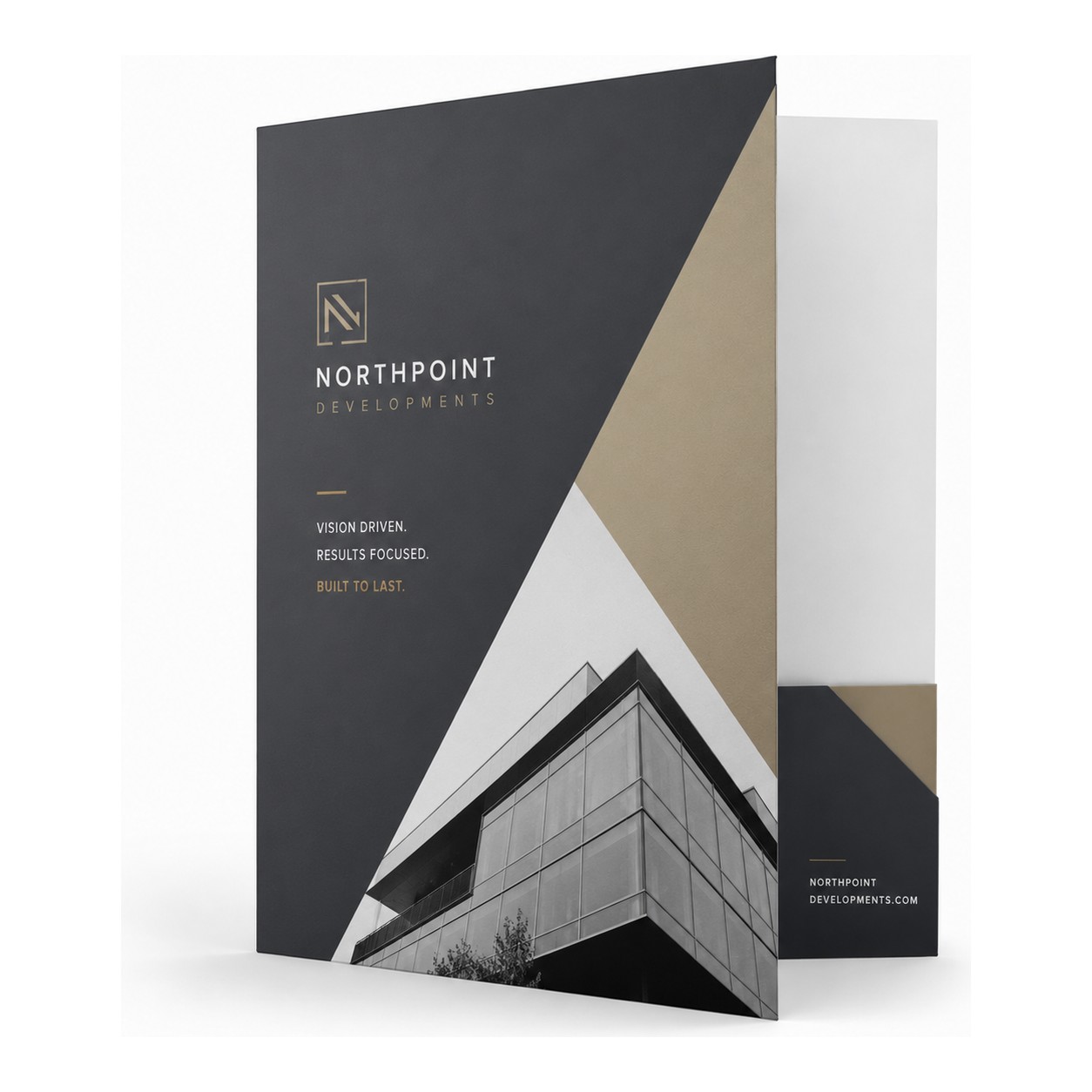 Matte Laminated Presentation Folders