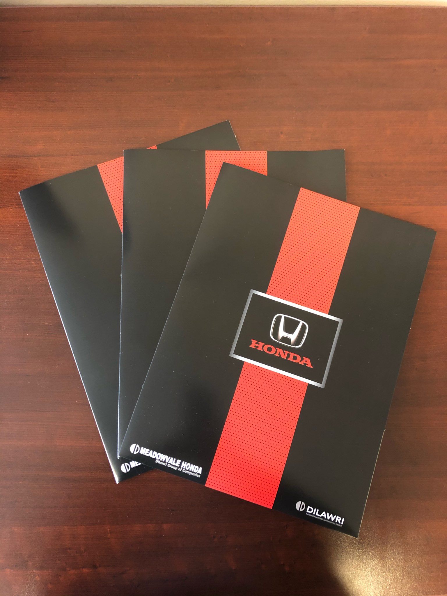 Meadowvale Honda Custom Presentation Folders