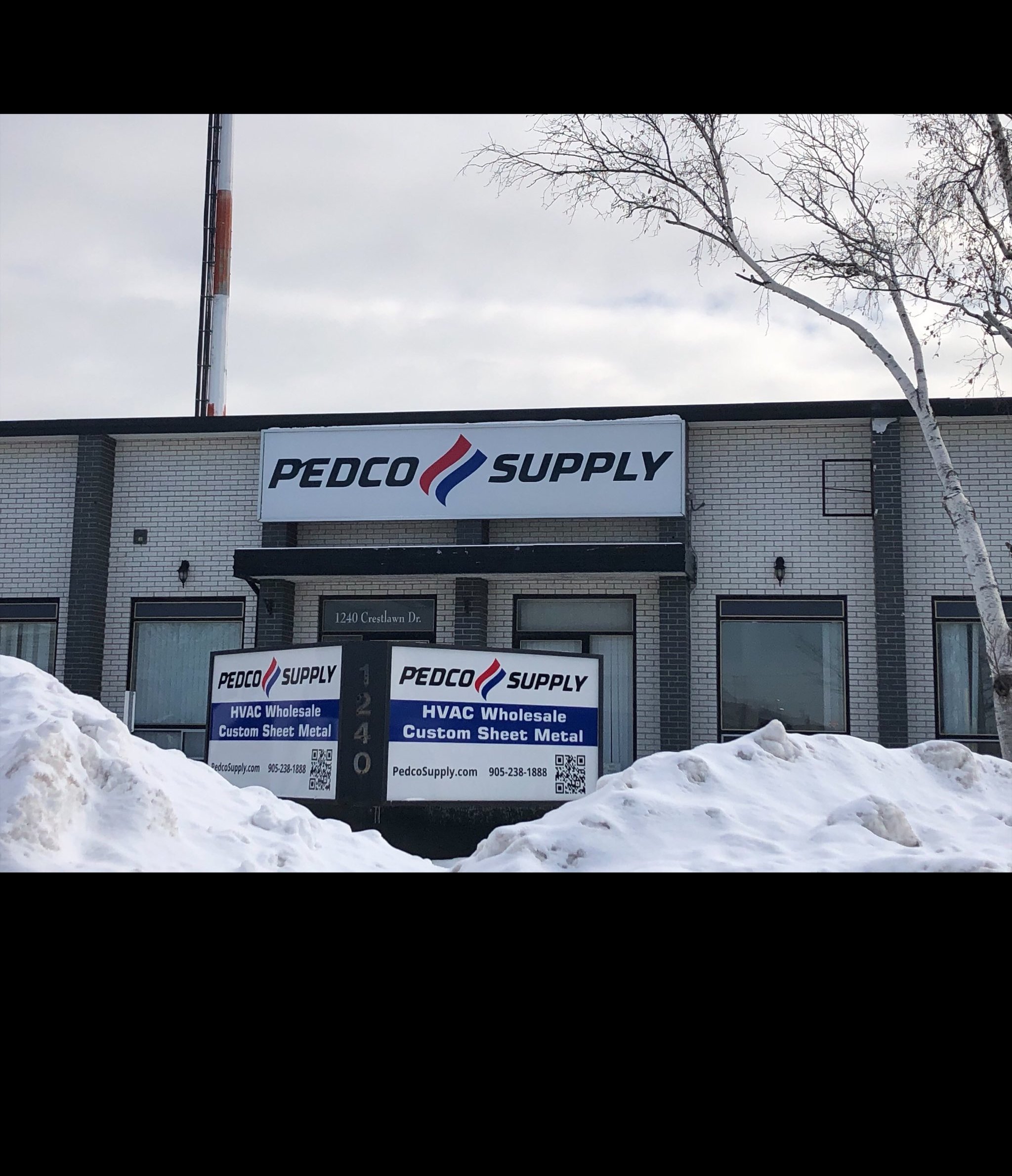Exterior Signage Installation for Pedco Supply