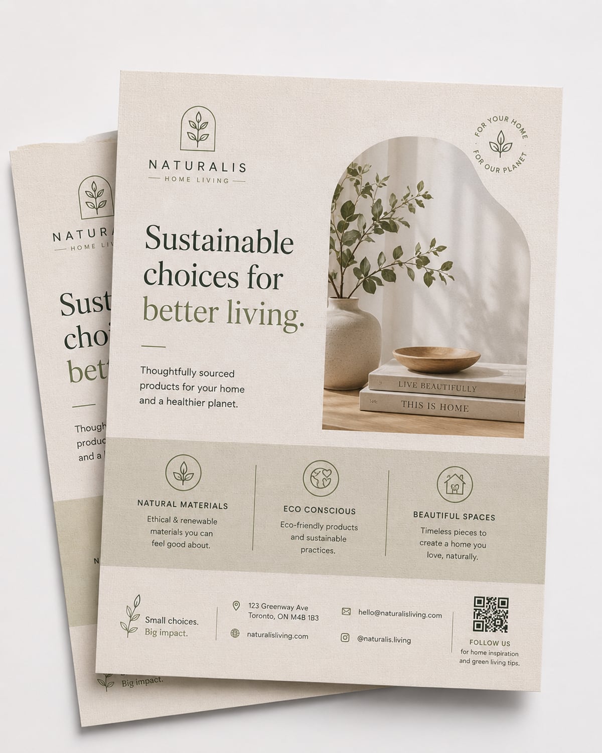 Linen Uncoated Flyers